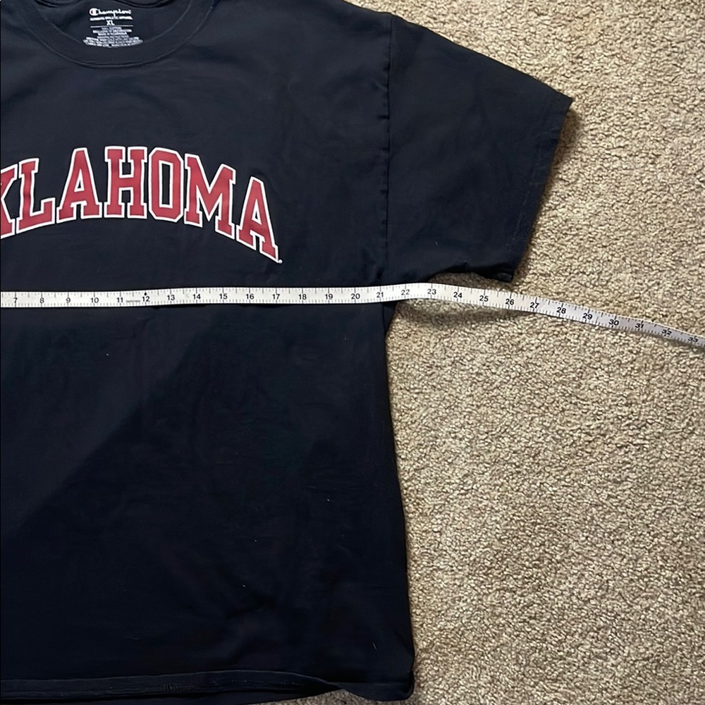Oklahoma Sooners Black and Red Champion T-Shirt - Picture 2 of 5
